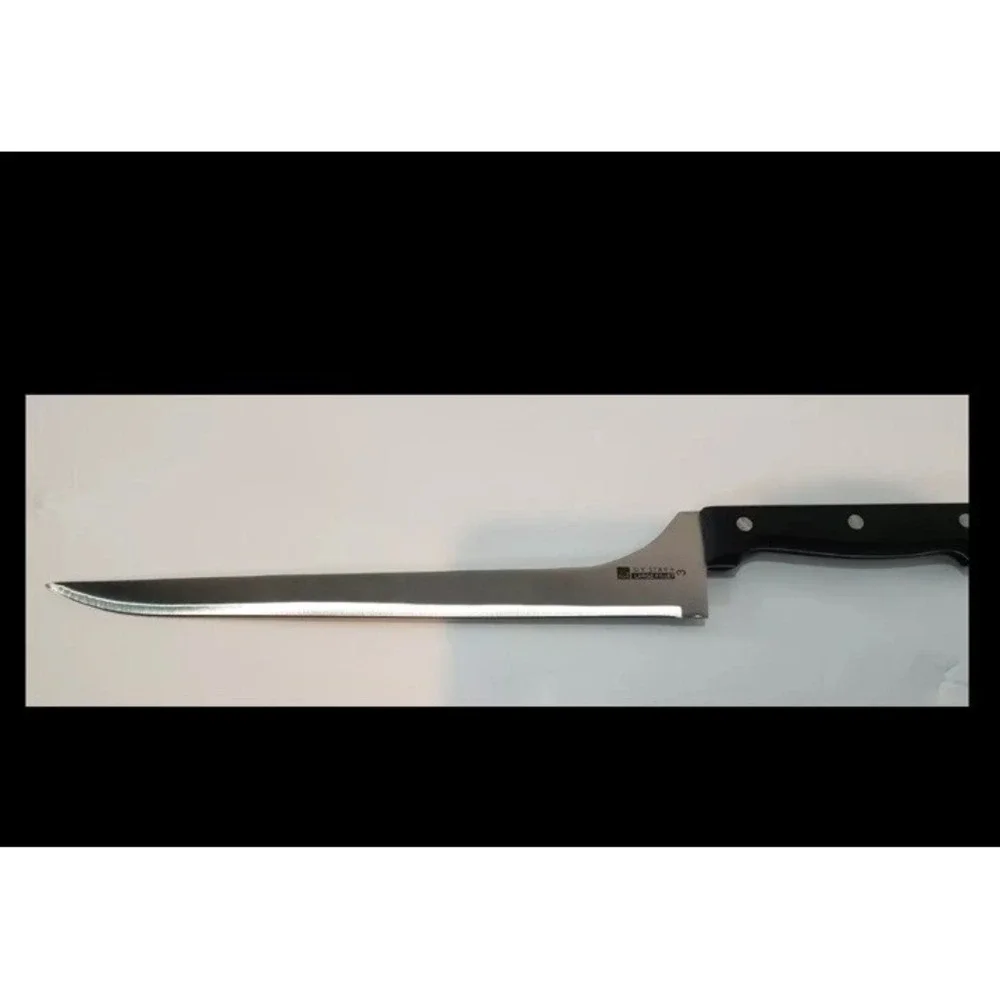 Ronco Showtime Six‎ Star #3 Stainless Steel Kitchen Black Fillet Knife Cutlery